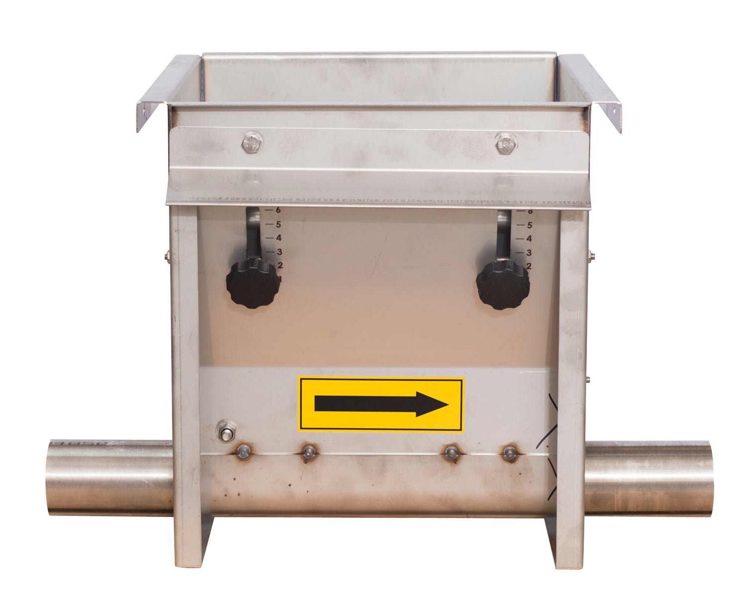 Rvs hopper 60mm enkel