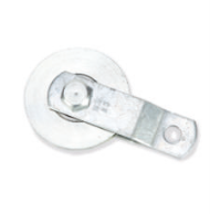 Metalen katrol met lager verzinkt 63 mm